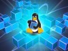 Linux - Tux on blocks