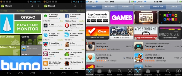 Apple App Store versus Google Android Market Apple App Store versus Google Android Market