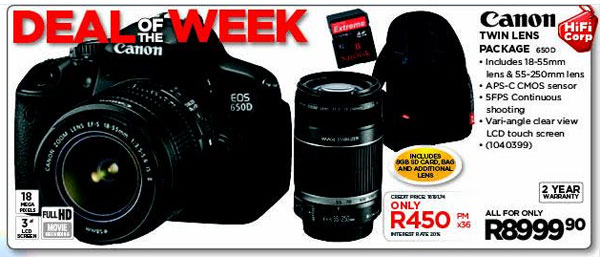 Canon 650D bundle