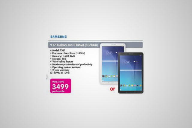 Galaxy tablet