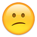 Confused face