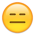 Expressionless face