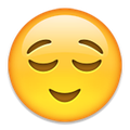 Relieved face