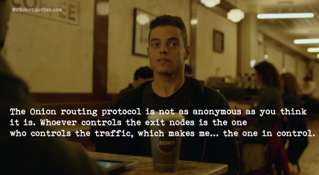 Mr Robot exit nodes