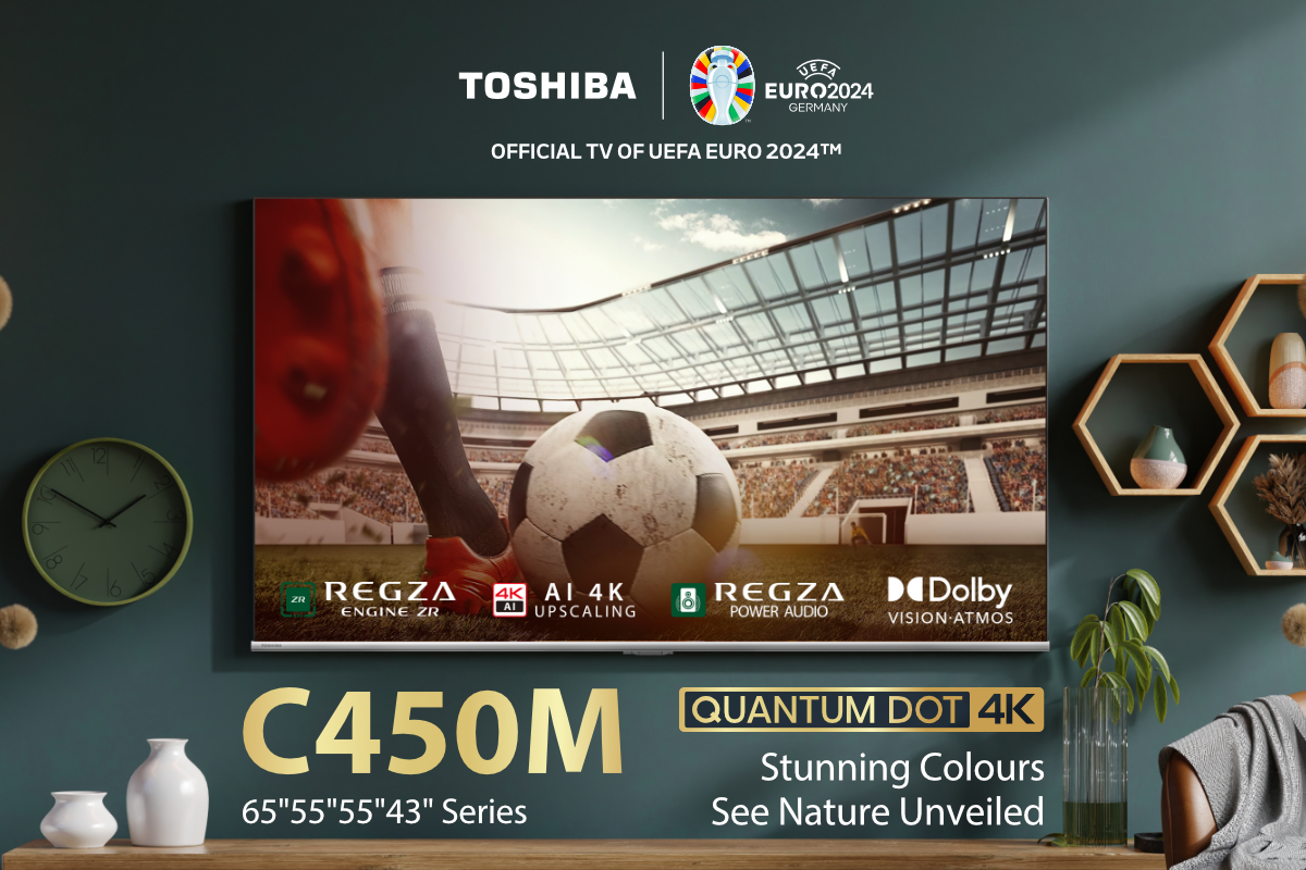 Feel the vibes, be in it! The Toshiba C450M Quantum Dot 4K TV Sets the ...
